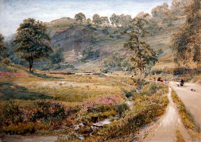 Matlock (akvarelli paperille) tekijältä Albert Goodwin