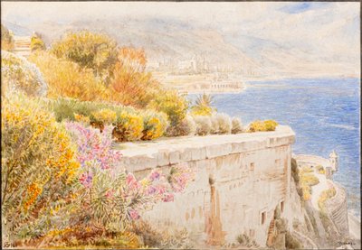Monaco (akvarelli) tekijältä Albert Goodwin