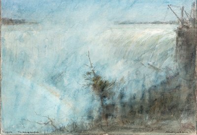 Niagara. Hevosenkengän putous (akvarelli) tekijältä Albert Goodwin