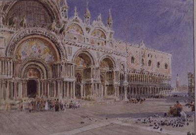 Pyhän Markuksen basilika, Venetsia tekijältä Albert Goodwin