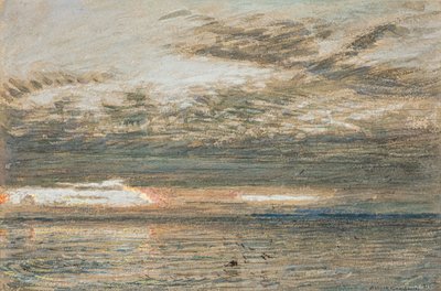 Auringonlasku meren yllä tekijältä Albert Goodwin