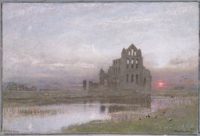Whitby Abbey tekijältä Albert Goodwin