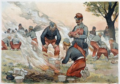 La Meals - Albert Guillaumen (1873-1942) "" Military albumissa" n. 1900 tekijältä Albert Guillaume