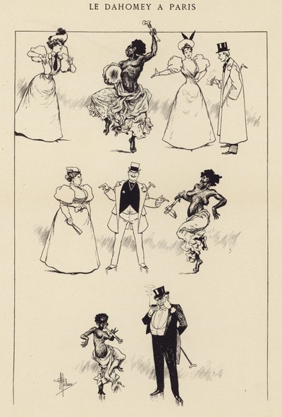 Dahomey Pariisissa tekijältä Albert Guillaume