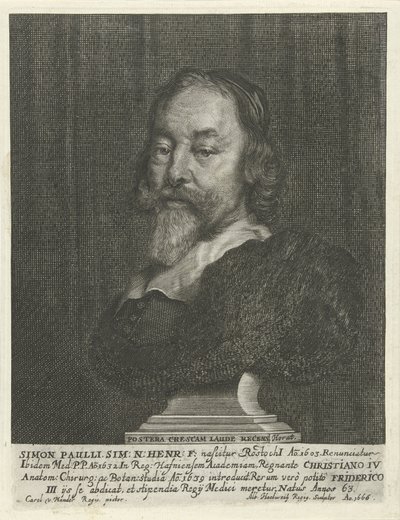 Buste van Simon Paulli tekijältä Albert Haelwegh