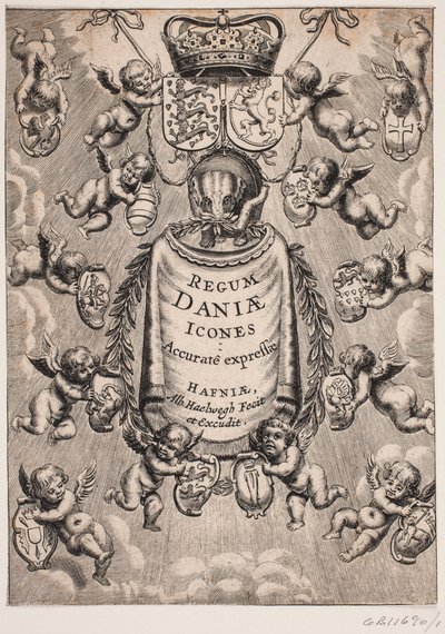 Otsikko "Tanskan kuninkaiden ikoneihin", 1646 tekijältä Albert Haelwegh