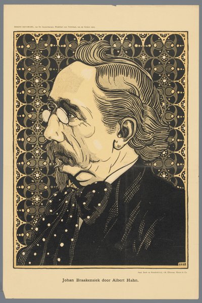 Johan Braakensiek ovi Albert Hahn (otsikko esineessä) tekijältä Albert Hahn (I)