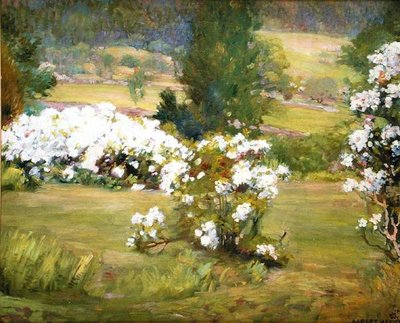Blooming Flowers, n.1925 (öljy kankaalle) tekijältä Albert Herter
