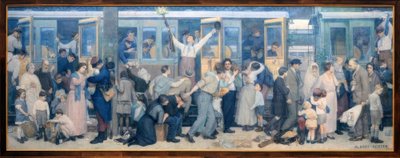Karvaisen lähtö - elokuu 1914 tekijältä Albert Herter