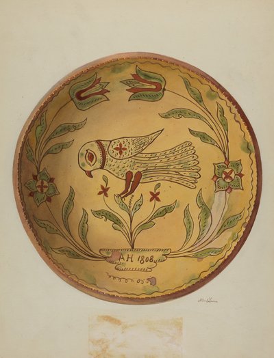 Pa. Saksalainen piirakkalautanen, n. 1936. tekijältä Albert J. Levone