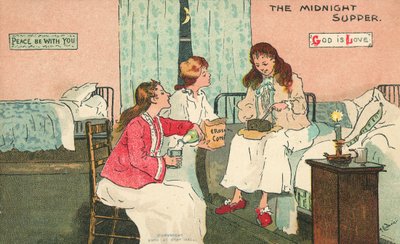 Keskiyön illallinen (väri litho) tekijältä Albert Jnr. Ludovici