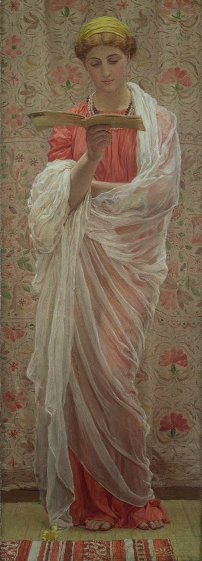 Lukija, n. 1877 (öljy kankaalle) tekijältä Albert Joseph Moore
