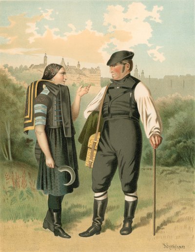 Saksalainen puku, Allenburg tekijältä Albert Kretschmer