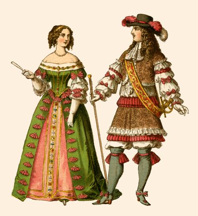Ranskan kuningas Ludvig XIV ja Ranskan kuningatar Maria Teresa tekijältä Albert Kretschmer