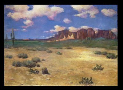 Arizonan maisema (öljy kankaalle) tekijältä Albert Lorey Groll