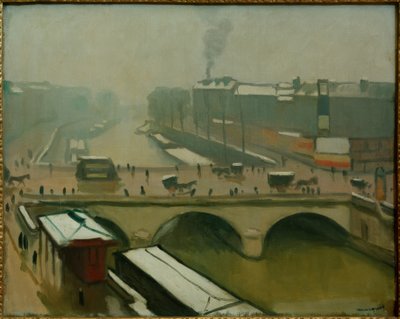 Näkymä Pont St. Michelille Pariisissa tekijältä Albert Marquet