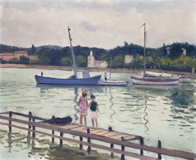 Lapset ja purjeveneet; Lapset Porquerollesissa tekijältä Albert Marquet