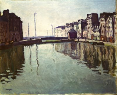 Das Hafenbecken von Le Havre tekijältä Albert Marquet