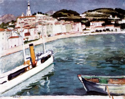 Mentonin satama, 1905 tekijältä Albert Marquet