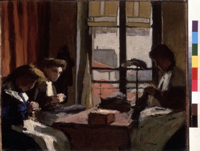 Milliners (Milliners). Pierre Albert Marquetin (1875-1947) maalaus. Öljy kankaalle. Su: 1901-1902. Koko: 50,5 x 61 cm. Eremitaaši, Pietari (Pietari) tekijältä Albert Marquet