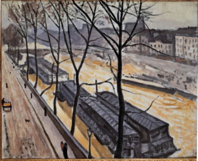 Pariisi talvella (Quai de Bourbon) tekijältä Albert Marquet