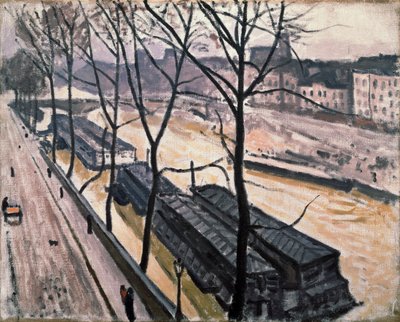 Pariisi talvella. Quai Bourbon, 1907. tekijältä Albert Marquet