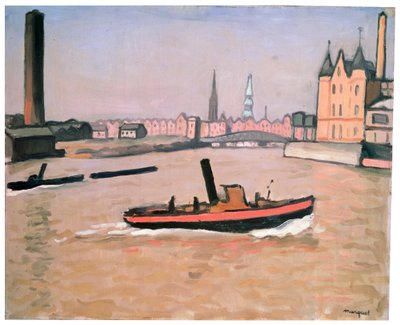 Hampurin satama, 1909. tekijältä Albert Marquet