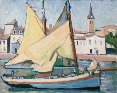 Yacht ja kirkko, La Chaume tekijältä Albert Marquet