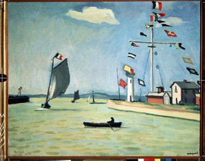 Honfleurin satama Normandiassa tekijältä Albert Marquet