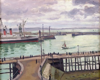O porto externo de Le Havre, l