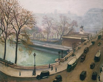 Näkymä Seine-joelle, n. 1935 (öljy kankaalle) tekijältä Albert Marquet