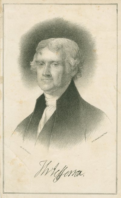 Thomas Jefferson, 1840 tekijältä Albert Newsam