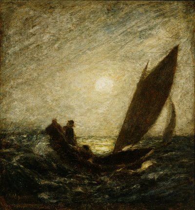 Kalteva masto ja kallistuva keula tekijältä Albert Pinkham Ryder
