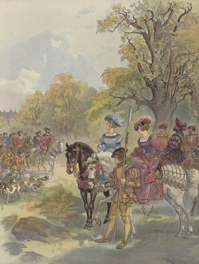 Kuninkaallinen metsästys tekijältä Albert Robida