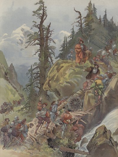 Alppien kulku tekijältä Albert Robida