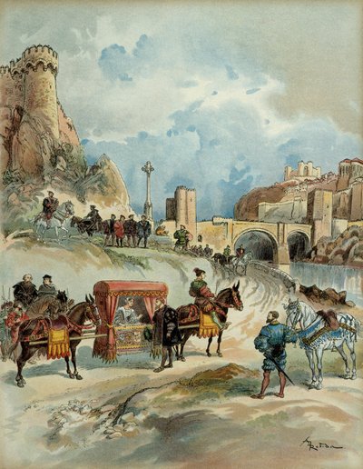 Marguerite of Angouleme (tai Navarra, joskus Alenconista tekijältä Albert Robida