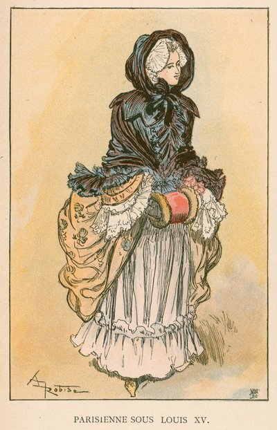 Parisienne Sous Louis XV tekijältä Albert Robida
