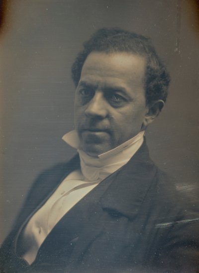 Gentleman muodollinen kaulus ja valkoinen solmio tekijältä Albert Sands Southworth