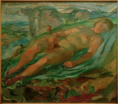 Makaa vuoristomaisemassa (entinen Äiti Maa) tekijältä Albert Weisgerber