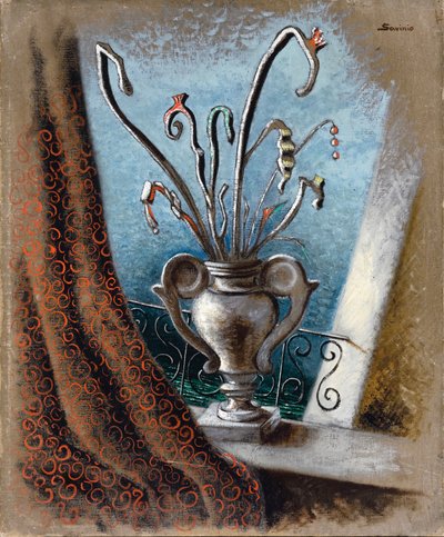 Fleurs (öljy kankaalle) tekijältä Alberto  Savinio