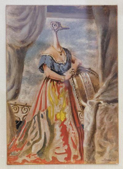 Paperi, n. 1930-31 (tempera kartongille) tekijältä Alberto (1891 1952) Savinio