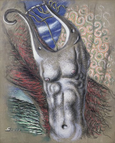 Orpheus (öljy kankaalle) tekijältä Alberto  Savinio