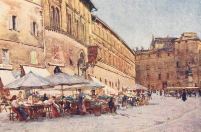 Kauppatori, Perugia (värilitro) tekijältä Alberto Pisa