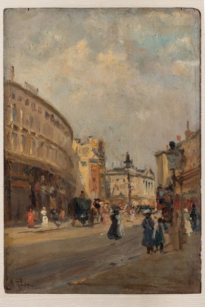 Regent Street (öljy laudalle) tekijältä Alberto Pisa