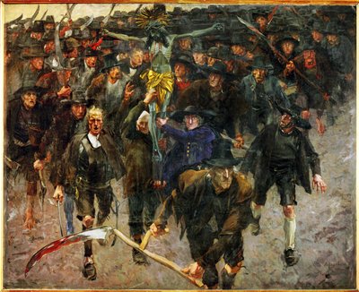 Das Kreuz (maalaus kankaalle) tekijältä Albin Egger-Lienz