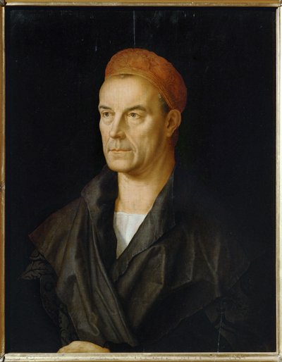 Jakob II Fugger, nimeltään "The Rich" (maalaus limewood). tekijältä Albrecht (after) Durer or Duerer