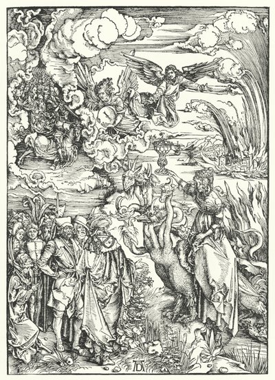 Babylonin huora (kaiverrus) tekijältä Albrecht (after) Durer or Duerer