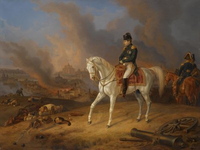 Napoleon Bonaparte ennen palavaa Smolenskin kaupunkia tekijältä Albrecht Adam