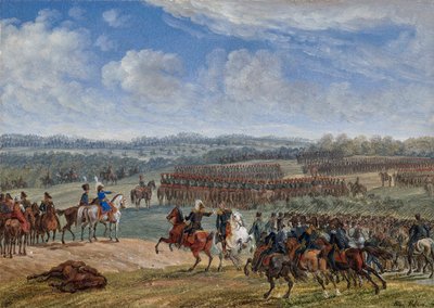 Taistelu lähellä Ostrovnoa aamulla 26. heinäkuuta 1812, 1855. tekijältä Albrecht Adam