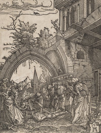 Johannes Kastajan pään mestaus, 1512 tekijältä Albrecht Altdorfer